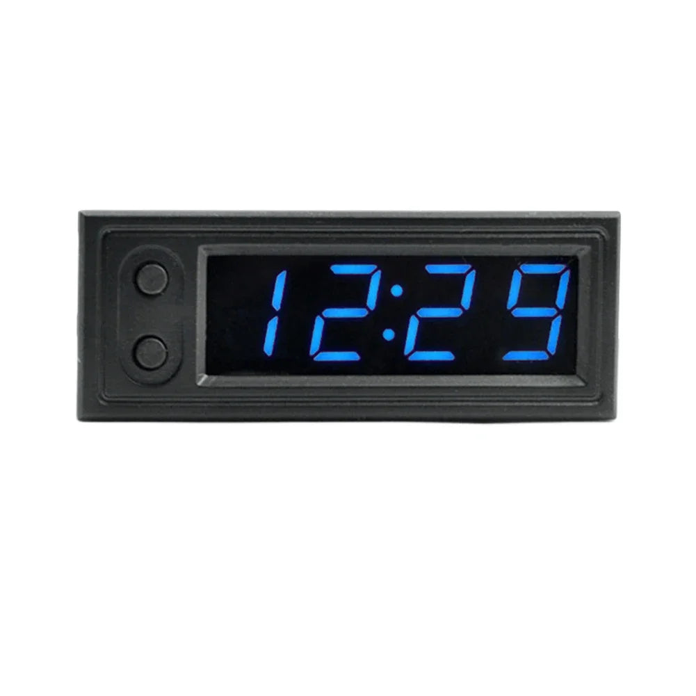 3 in 1 Car Temperature Clock Voltmeter | Luminous Digital Gauge for 12V Vehicles alternate view