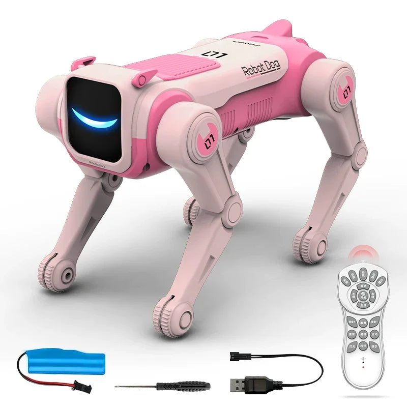 RC Mechanical Dog Intelligent AI RC Robot Dog Voice Command Programmable Singing Danc alternate view