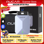 Lifetime Free Update MUCAR BT200 Max OBD2 Scanner CAN FD Bi-Directional Control All System Diagnostic Tool 15 Reset for All Cars