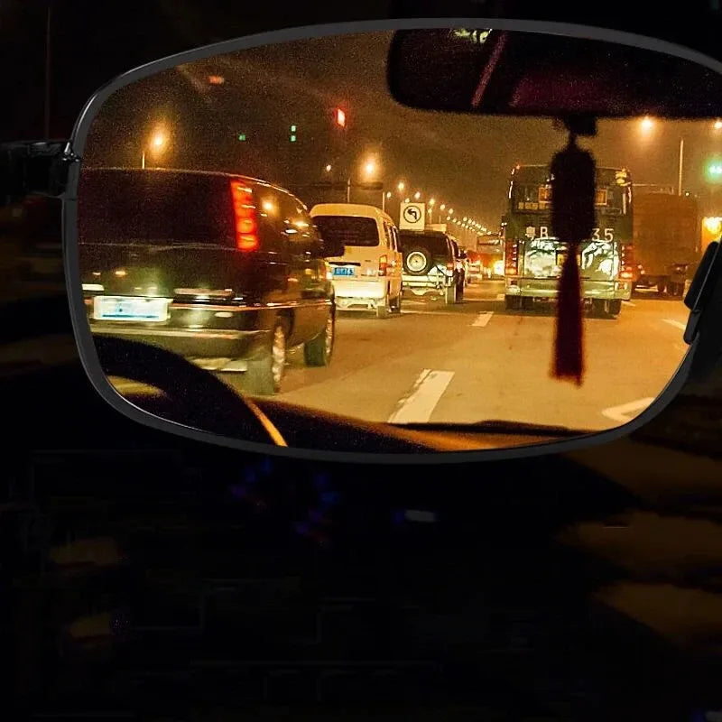 Night Vision Sunglasses Night Driving Driver Goggles Unisex UV Protection close-up view