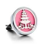 Refillable Car Air Freshener Diffuser Clip | Auto Vent Aromatherapy close-up view