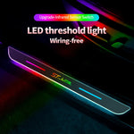 New LED Welcome Pedal Car Scuff Plate Pedal Door Sill Pathway Light For Ford ST Line Focus Fiesta Ku