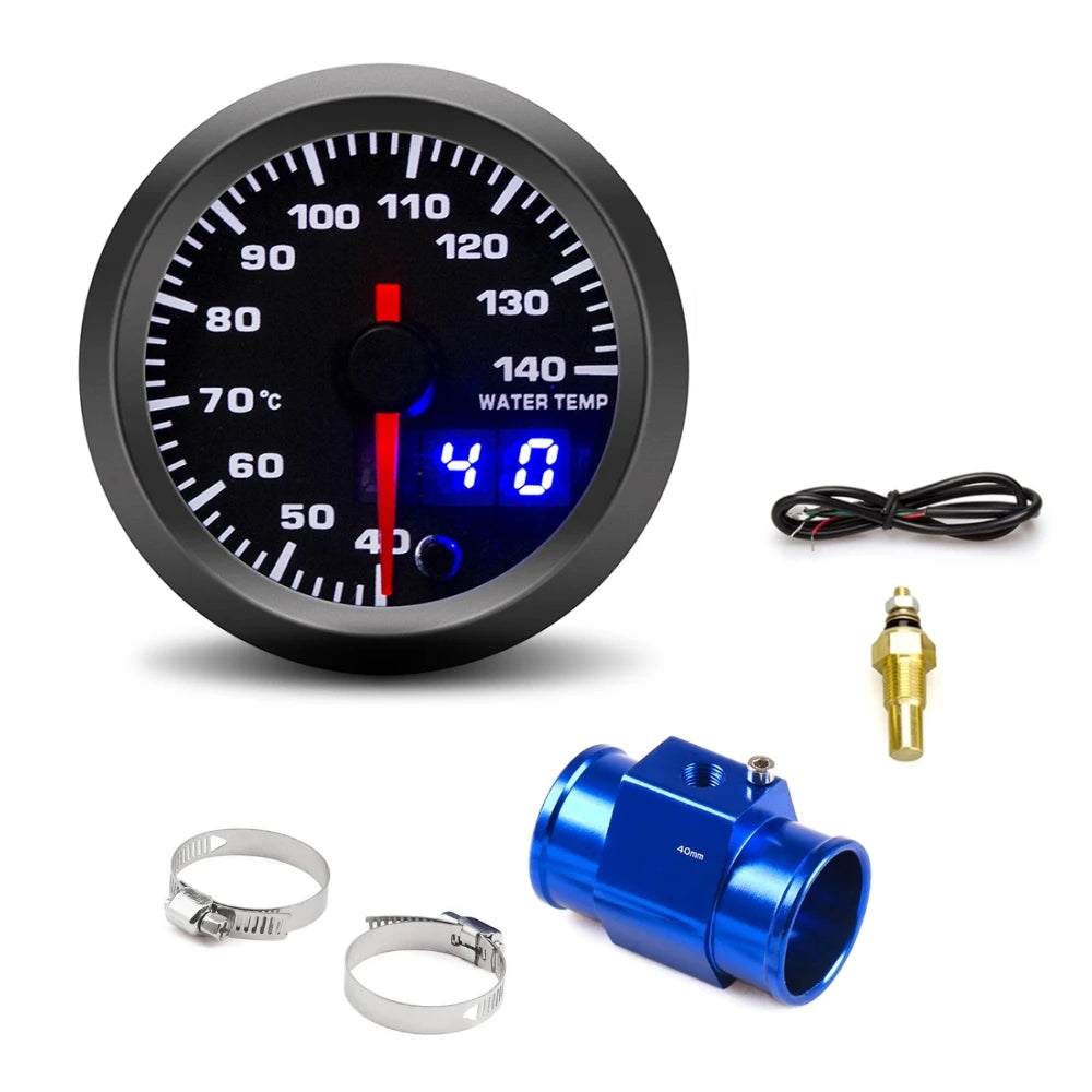 52mm Car Water Temperature Gauge | 7-Color Backlight with Sensor Kit lifestyle view