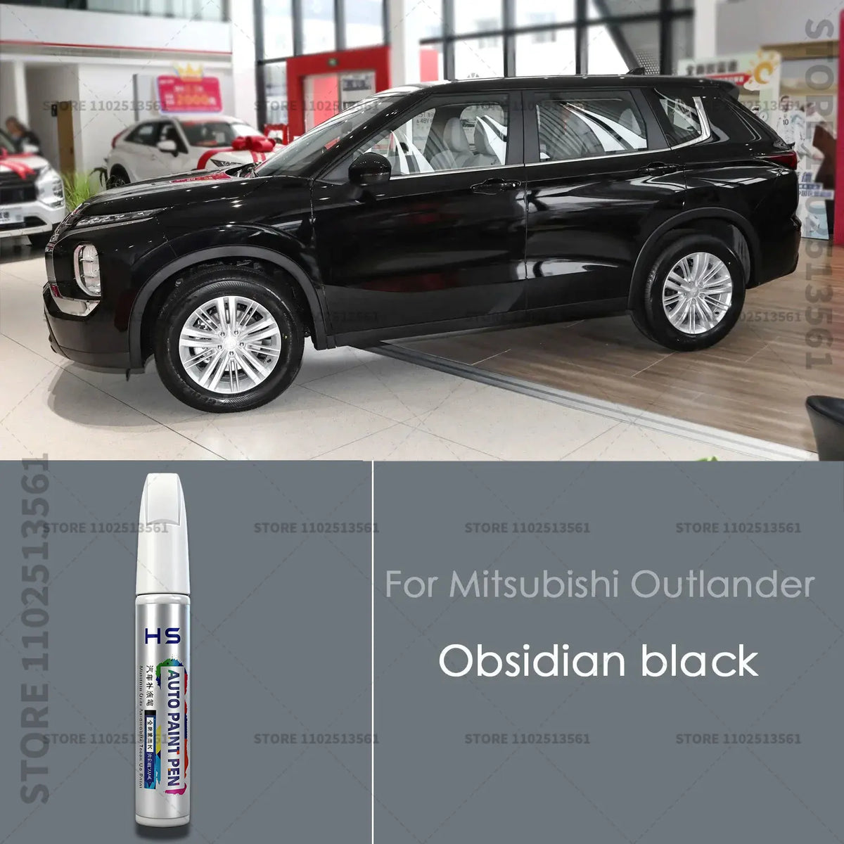 For Mitsubishi Outlander Car Paint Repair Pen Paint Scratch Repair Accessories White W85 detail view