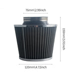 76MM 3 Inch High Flow Cold Air Intake Filter | Universal Induction Kit for Vehicles lifestyle view