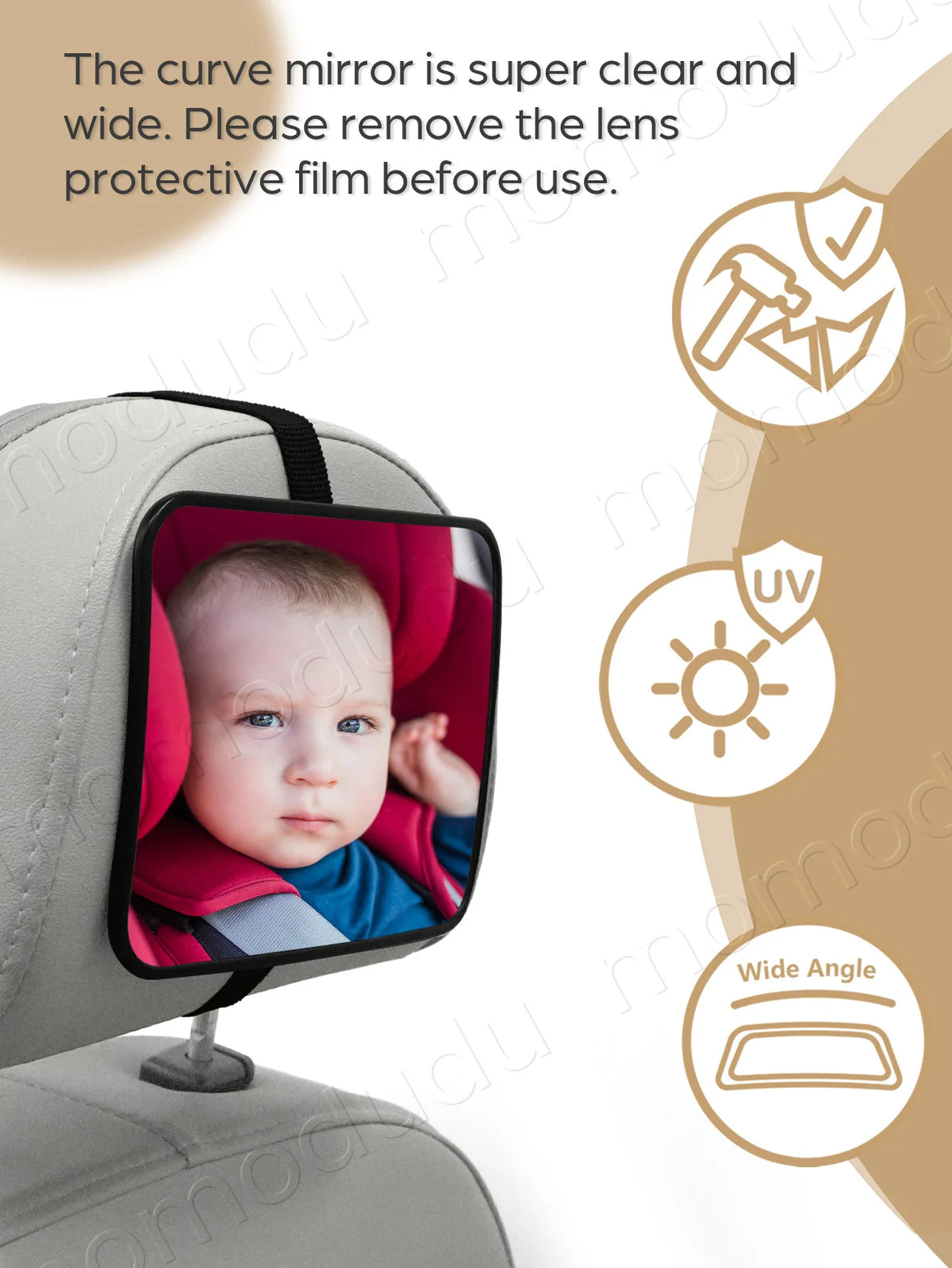 Baby Car Mirror For Rear Facing Infant With Crystal Clear View lifestyle view