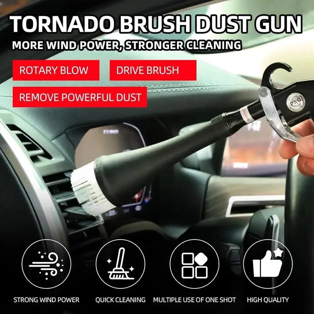 Tornado Cleaning Gun Air Blow Gun | Car Detailing Nozzle for Air Compressor additional angle