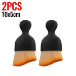 Car Interior Cleaning Brush Conditioner Air Outlet Soft Fur Clean Brushes with Shells Crevice Dust Removal Detailing Brush Tools