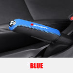Car Faux Leather Handbrake Cover Protective Sleeve lifestyle view