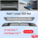 For Tesla Model Y Juniper YL 2025 2026 Front Bumper Grill Mesh | Anti-Insect Air Inlet close-up view
