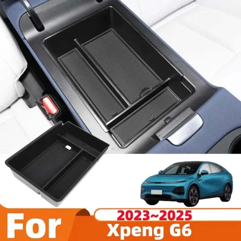 Car Armrest Storage Box for Xpeng G6 2023-2026 XPeng Organizer Central Console Storage Box Container