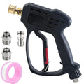 Pressure Washer Gun Car Washing Gun With 7pcs Soap Spray Nozzles 14mm 15mm M22 Socket 1/4" Quick Release Foam Gun Car Water Gun
