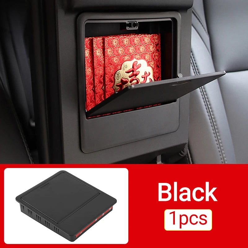 Tesla Model Y 2021-2024 Center Console Armrest Organizer | Hidden Storage Box alternate view