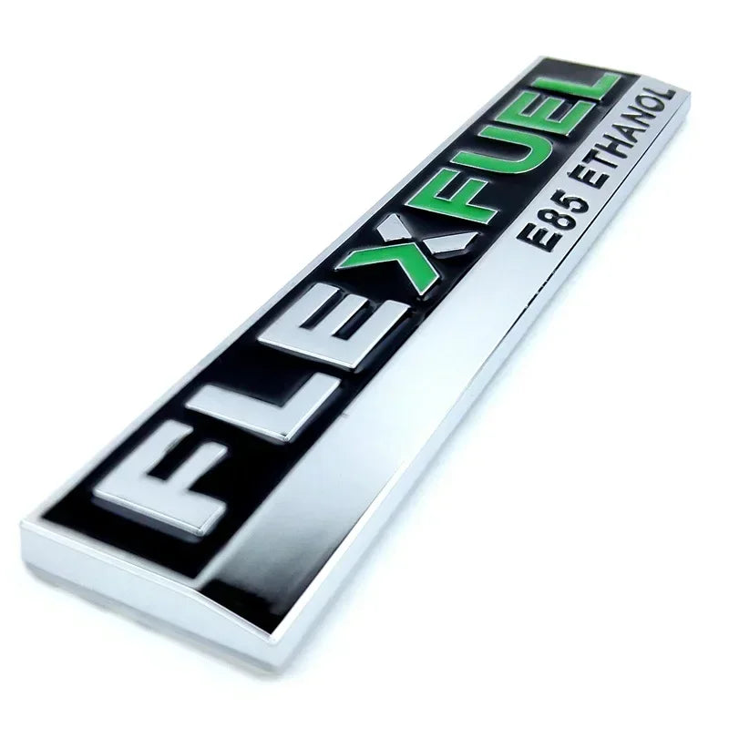 Car FLEX FUEL Universal model clean energy car stickers personalized metal modified car logo 3D Meta