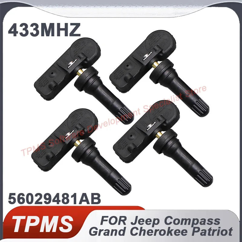 4PCS 433MHz TPMS Tire Pressure Sensor For Jeep Compass 2006-2017 Grand Cherokee 2004-2010 Patriot 20