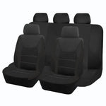 AUTO PLUS Sports Universal Polyester Car Seat Cover Set Fit Most Car Plain Fabric B additional angle