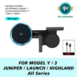 Car Phone Mount Holder 15W Magnetic Wireless Charger | Compatible with MagSafe for Tes close-up view