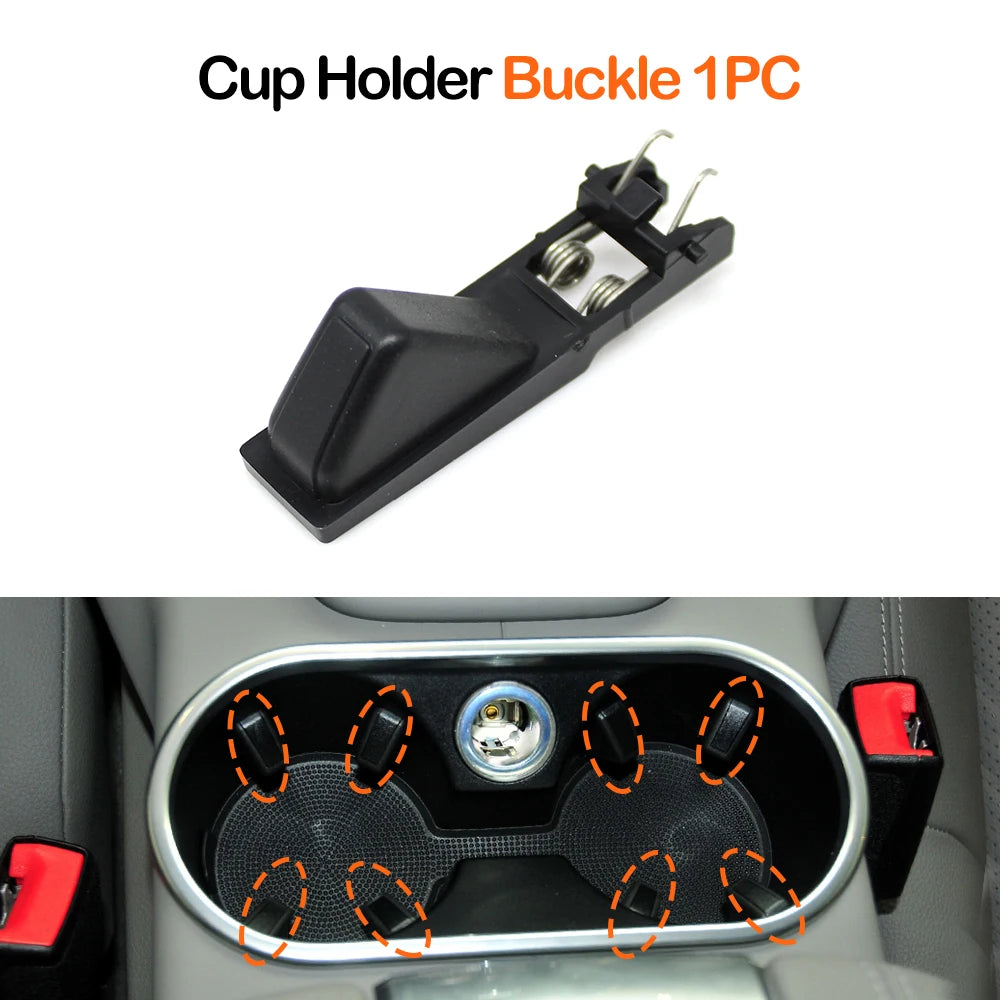 Car Center Console Cup Holder Assembly Drink Holder Buckle Cigarette Lighter for Pors alternate view