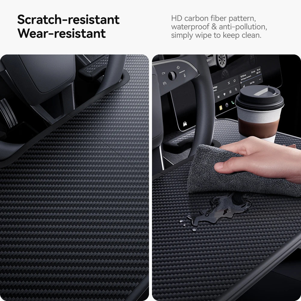 YZ For Tesla Model Y YL 3 Highland Juniper Standard 2-in-1 Foldable Car Steering Whee lifestyle view