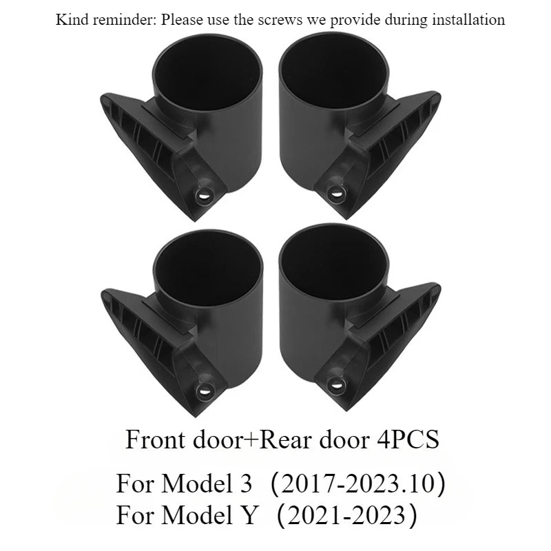 Car Door Cup Holder for Tesla Model 3/Y/3+ | Storage Organizer 2021-2024 detail view