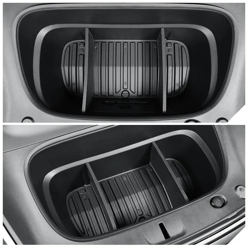 Front Trunk Storage Partition for Tesla Model Y Juniper 2025 | Organizer Divider Baff lifestyle view