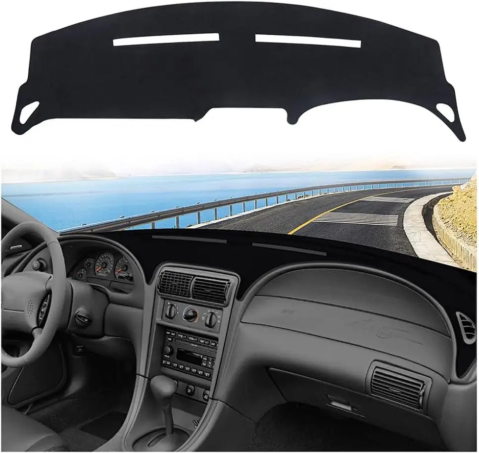 Car Dash Cover Mat Fit for Ford Mustang 1998-2004,Dashboard Pad Dash Mat Sunshade Glare UV Rays Prot