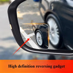 2pcs Car Mirror Wide Angle Car Blind Spot Mirrors 360° Adjustable Auxiliary Rearview alternate view