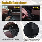 Car Trash Can with Lid - Leakproof Trash Bin Car Garbage Can, Collapsible Automotive lifestyle view