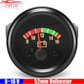2" 52mm DC8-16V 18-32V Auto Car Voltmeter Generator Voltage Guage Meter For Genset Spare Parts 12V/24V Optional Pointer Voltage