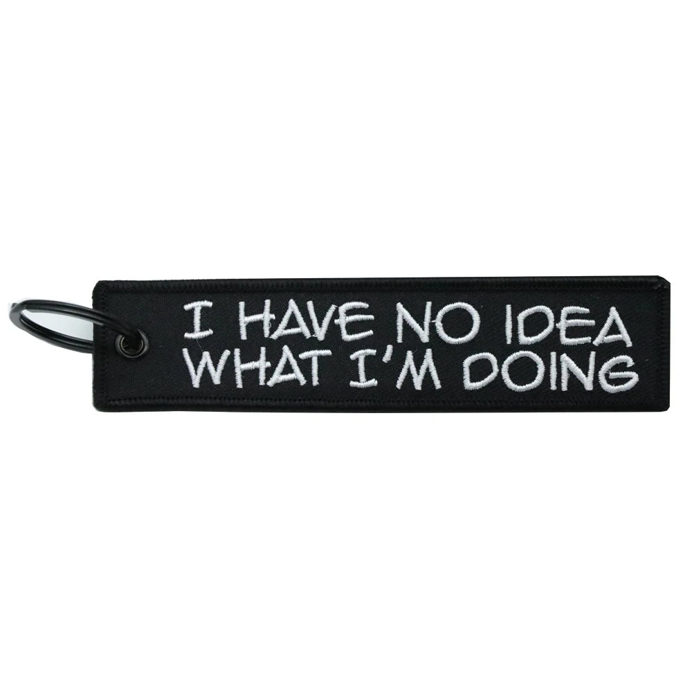 Double-Sided Embroidery Key Ring Keychain For Motocycle Keys alternate view