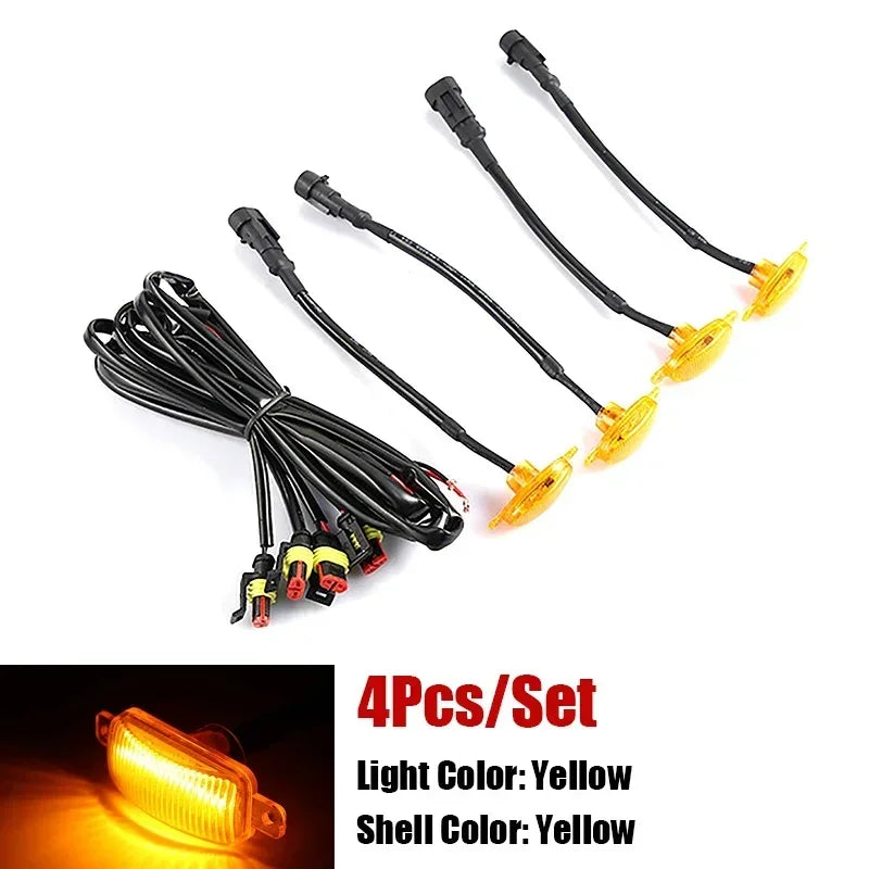 Universal LED Car Front Grille Lights | Eagle Eye Lamp with Harness for Pickup, Off-Road detail view