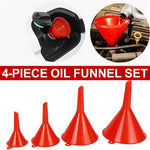 4 Sizes Car Plastic Funnels Refueling Liquid Funnels Tools Oil Filling Equipment Car lifestyle view