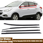 Car Door Window Weather Strip | Waterproof Rubber Sealing Strip for Hyundai IX35 2010-2015