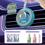 RGB Voice-Controlled Car Air Vent Rhythm Light | Aromatherapy Diffuser with 2 Unscente close-up view