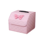 Foldable Car Trunk Organizer | Leather Cargo Storage Box with 8 Style Options close-up view