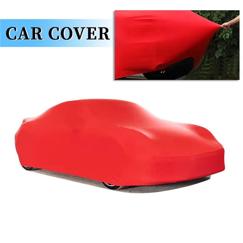 Universal Stretch Car Cover | Sunproof Windproof Dustproof UV Protection for Sports additional angle