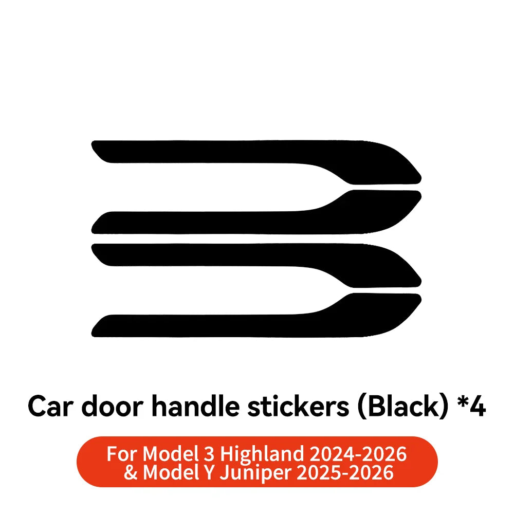 YZ Car Door Handle Wrap Cover Decorative Stickers 4Pcs | Anti-scratch ABS Protector f alternate view