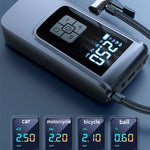 Portable Tire Inflator Air Compressor | 12V DC Rechargeable 150PSI Digital Pump for Car detail view