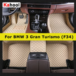 KAHOOL Custom Car Floor Mats For BMW 3GT Gran Turismo F34 2012-2023 Auto Carpets Foot Coche Accessorie
