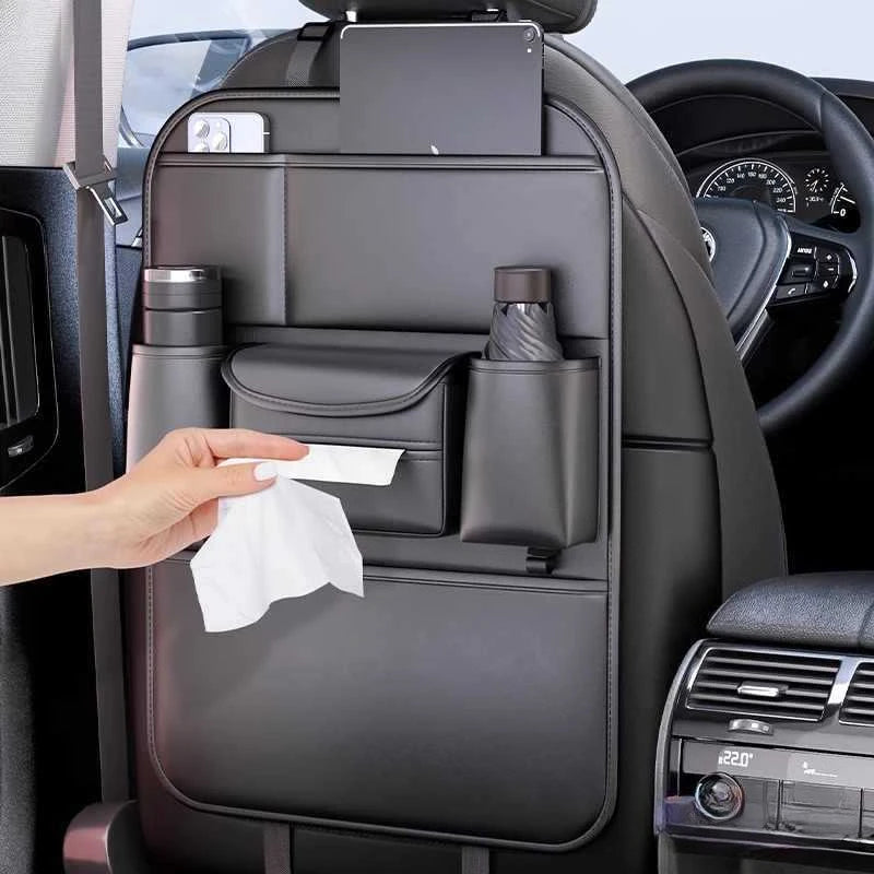Car Seat Back Organizer with Foldable Table Board