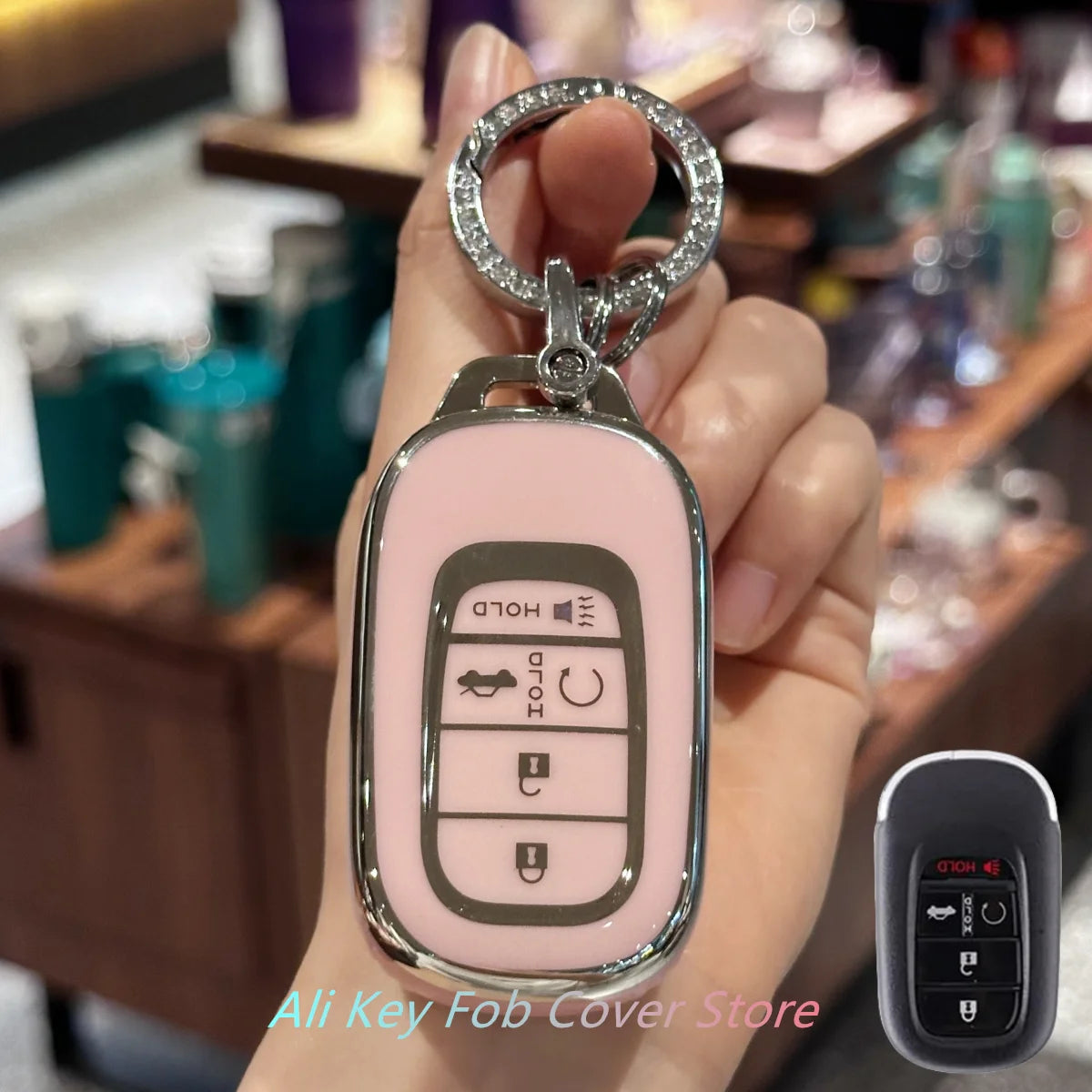 Honda Key Fob Cover & Protector – Soft TPU Case for 2022–2024 Civic, Accord, HR-V, Pil close-up view