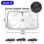 Foldable Car Sunshade Umbrella | Windshield Sun Protector for Heat & UV Block detail view