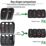 Suitable for Toyota Rav4 Corolla Camry Highlander Prius Car Key Case Silicone Key Fob Cover Remote Control Alarm Key Protector