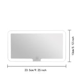 Car Interior Mirrors Sun Visor Plate LED HD Makeup Mirror for Girls Women Rechargeable Fill Light Universal Thin Vanity Mirror