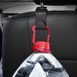 4 Pack Carbon Fibre Car Seat Headrest Hook Back Seat Organizer Hanger Holder for Handb close-up view