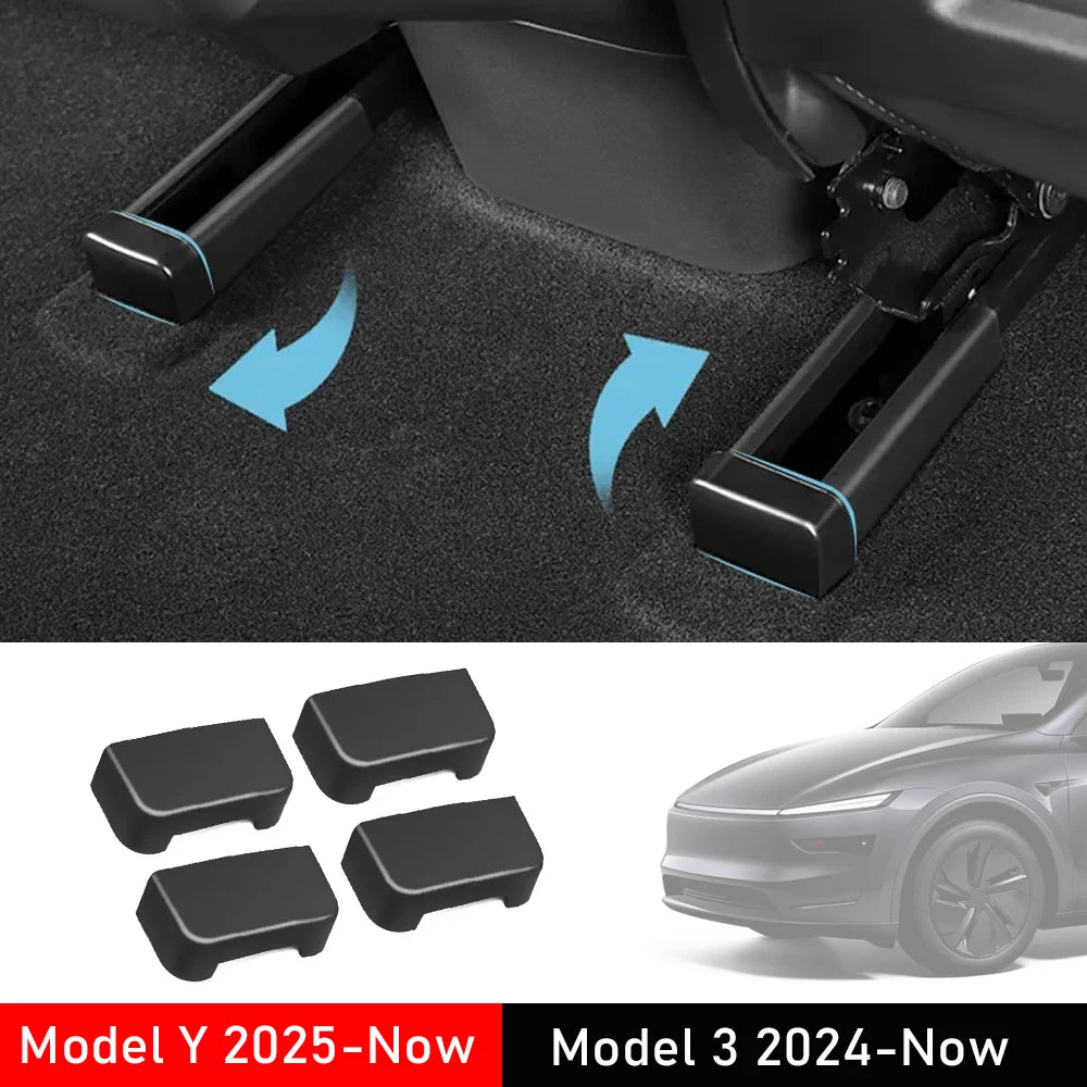 Seat Rail Protector Anti-kick Rear Seat Slide Rail Cover | Tesla Model 3 Y Juniper 2025 Accessories