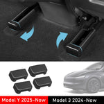 Seat Rail Protector Anti-kick Rear Seat Slide Rail Cover | Tesla Model 3 Y Juniper 2025 Accessories