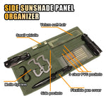 Sun Visor Storage Bag Car Organizer for Pickup Trucks SUVs close-up view