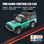 6601Green RC Car MINI Alloy 1/64 Remote Control Car Convenient to Carry 60 Minutes of alternate view