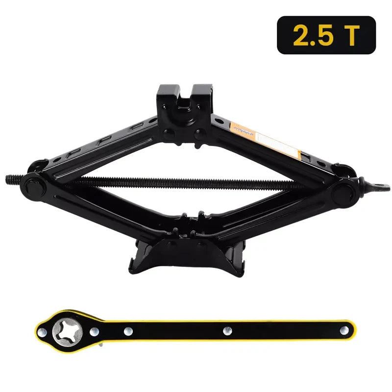 1.5T/2T Car Scissor Jack Auto Emergency Crank Lift Stand Labor-Saving Repair & Tire R alternate view